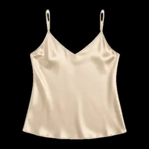 a champagne satin cami, catalogued in a DrapeAI digital wardrobe
